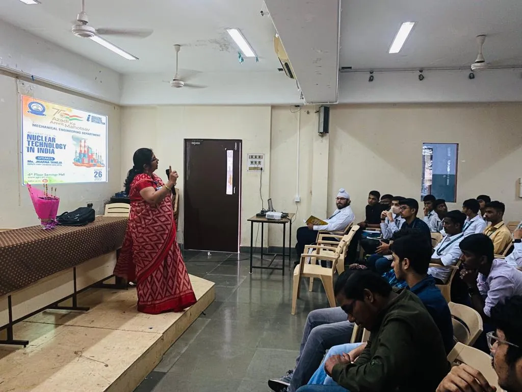 Expert Lecture on Nuclear Technology in India by Ms. Jharna Taneja (DCE – NPCIL).webp picture